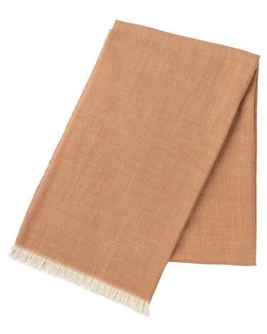 Escorial Herringbone Featherweight Stole - Apricot